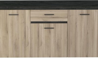 Test du buffet industriel : 3 portes, 1 tiroir et 2 niches élégantes