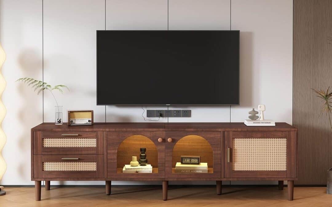 Test : meuble TV Jaxenor avec LED et rangements