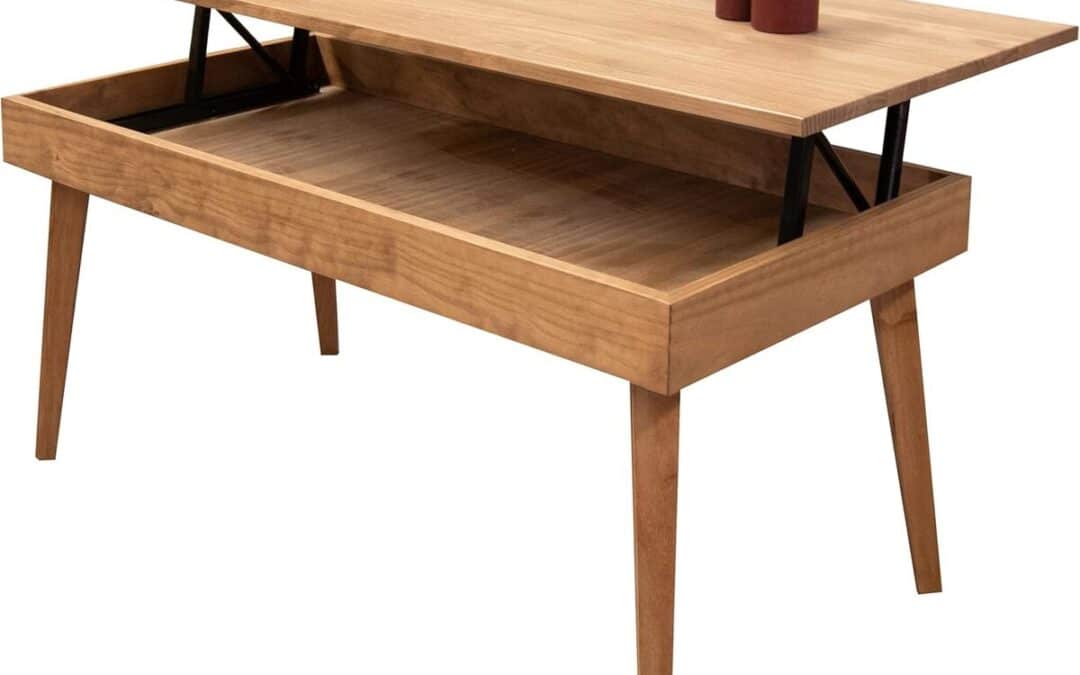Test : table basse Karol de LoMasCasa, style vintage bois naturel