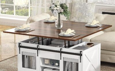 Test : table basse relevable VOWNER 3 en 1 multifonctionnelle