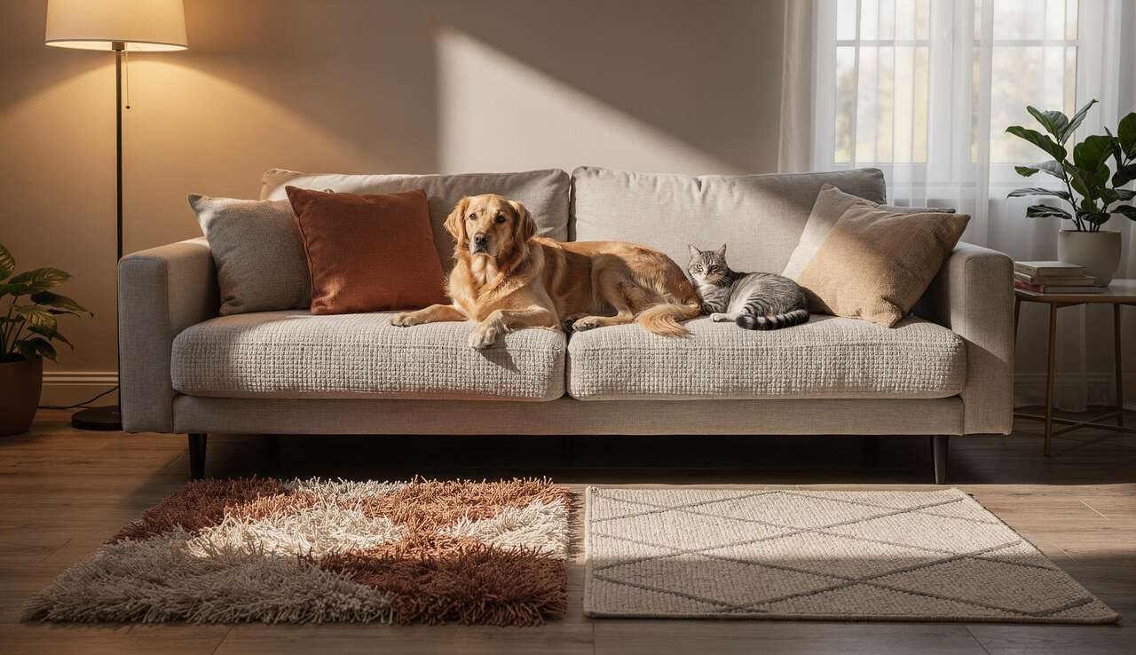 Coussins et tapis confortables pour chiens et chats