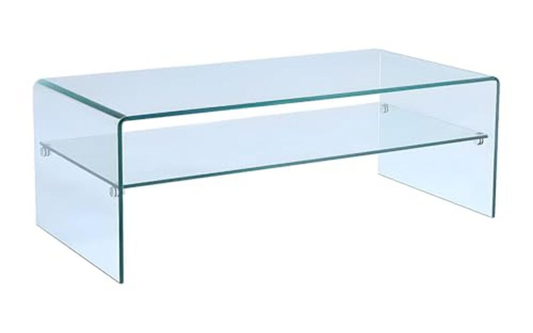 Avis sur la table basse Stileos à double plateau en verre trempé