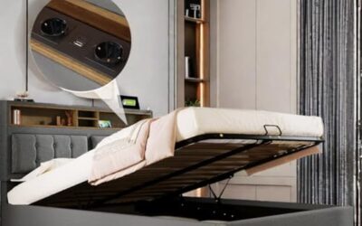 Test du lit coffre 140×200 avec ports USB et rangement
