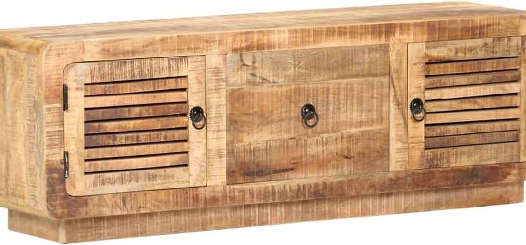 Test du meuble TV vidaXL en bois de manguier