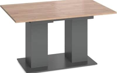 Test : table Vicco Dix anthracite/chêne 140 x 90 cm