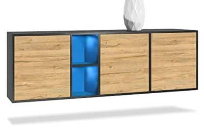 Test : commode Vladon Cuba noire, élégance moderne pour votre salon