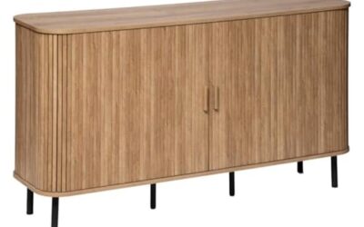 Test du buffet Colva d’Atmosphera : meuble 2 portes effet chêne
