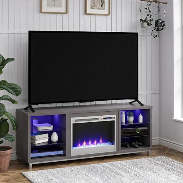 Découvrez notre test détaillé du meuble TV Ameriwood Lumina, combinant design moderne et fonctionnalité avec une cheminée intégrée. Parfait pour un intérieur élégant en gris graphite.