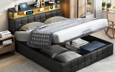 Test du lit coffre BLSYHDH 140×190 avec LED et USB