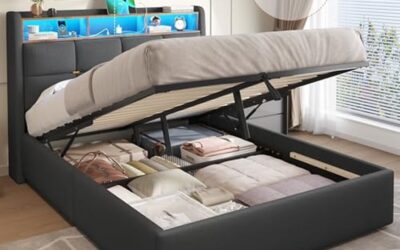 Test du lit Dictac 140×190 avec sommier et LED