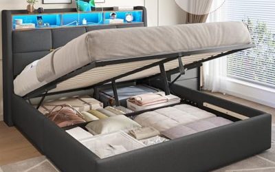 Test du lit dictac 160×200 : rangement intelligent et éclairage led