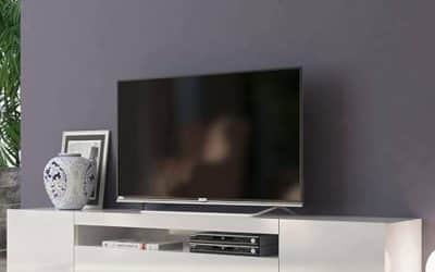 Test du meuble TV Jesse Dmora : design blanc brillant et fonctionnalité
