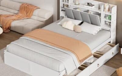 Test : lit BTM double avec tiroirs et rangements