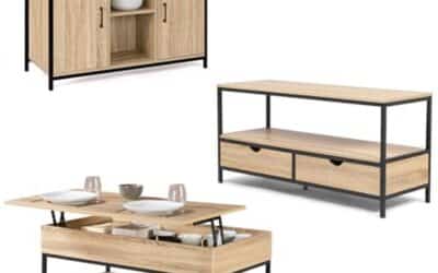 Test : meubles de salon Detroit style industriel par IDMarket